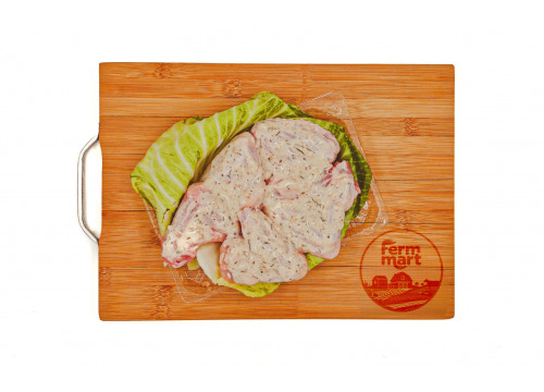 Заказать «Шашлык из куриных бедер в чесночном маринаде» за 590 руб. 1000 г. в Москве