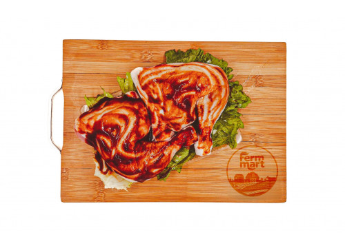 Заказать «Шашлык из куриных окорочков барбекю» за 590 руб. 1000 г. в Москве