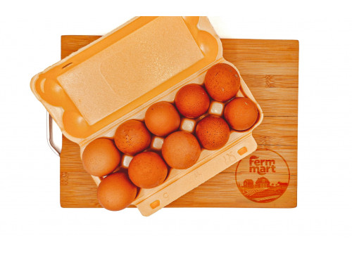 Заказать «Домашние куриные яйца двужелтковые 10шт» за 450 руб. 750 г. в Москве