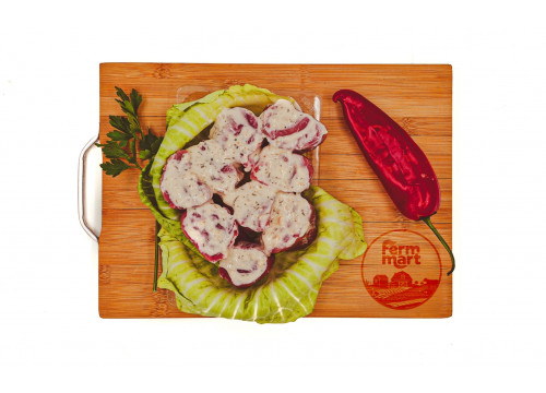 Заказать «Шашлык из свиной вырезки в чесночном маринаде» за 890 руб. 1000 г. в Москве